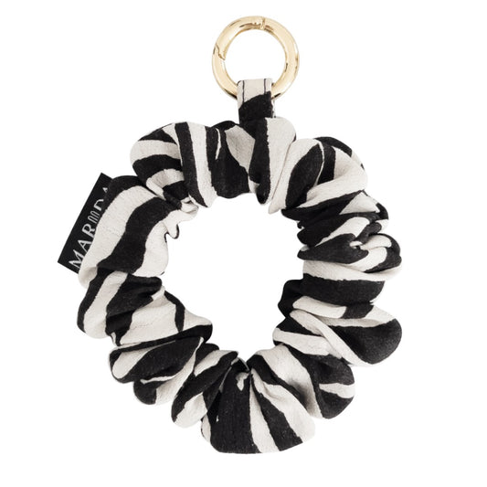 SCRUNCHIE TRAVEL MIDI - Zebra